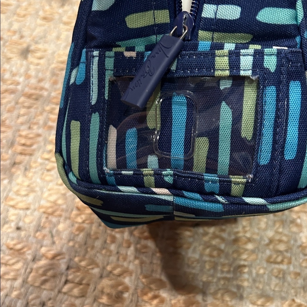 Vera Bradley Navy and Green Patterned lunch bag - Picture 3 of 10